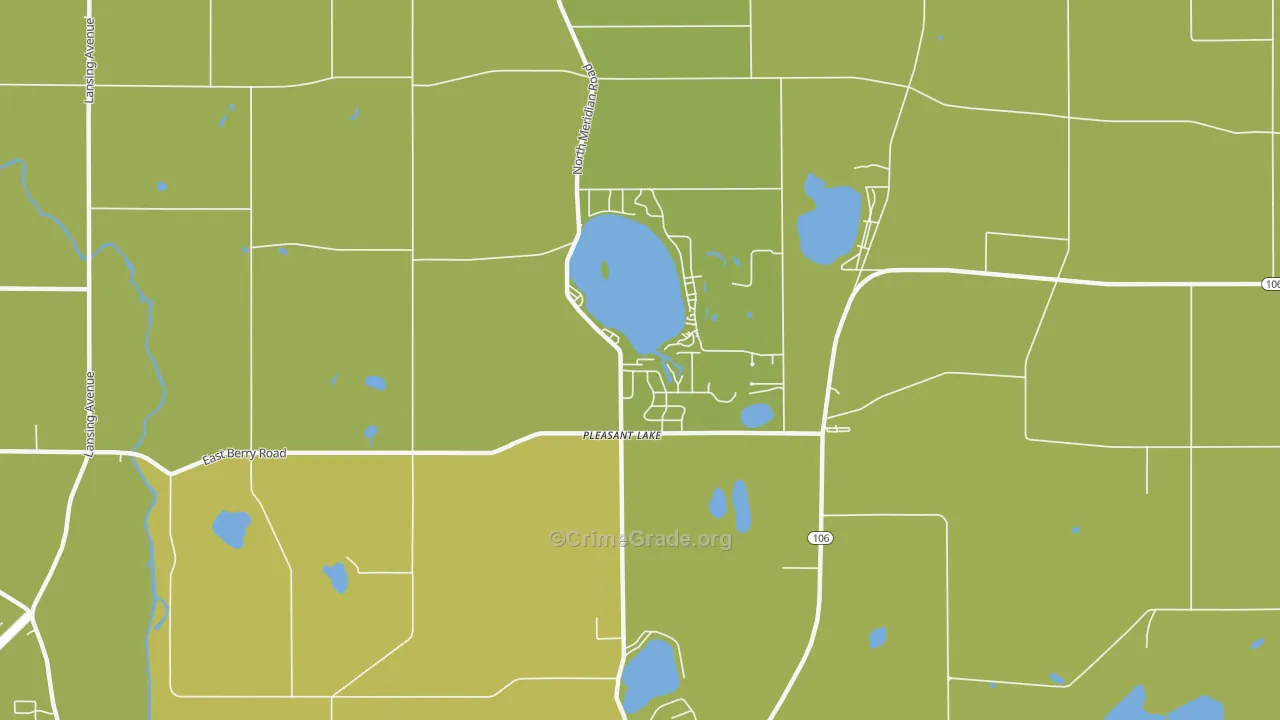 49272, MI Map of Vehicle Theft Rates