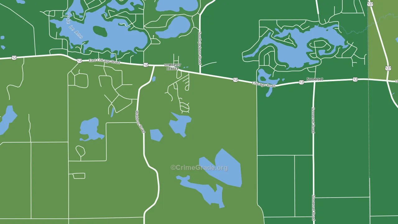49282, MI Map of Vehicle Theft Rates