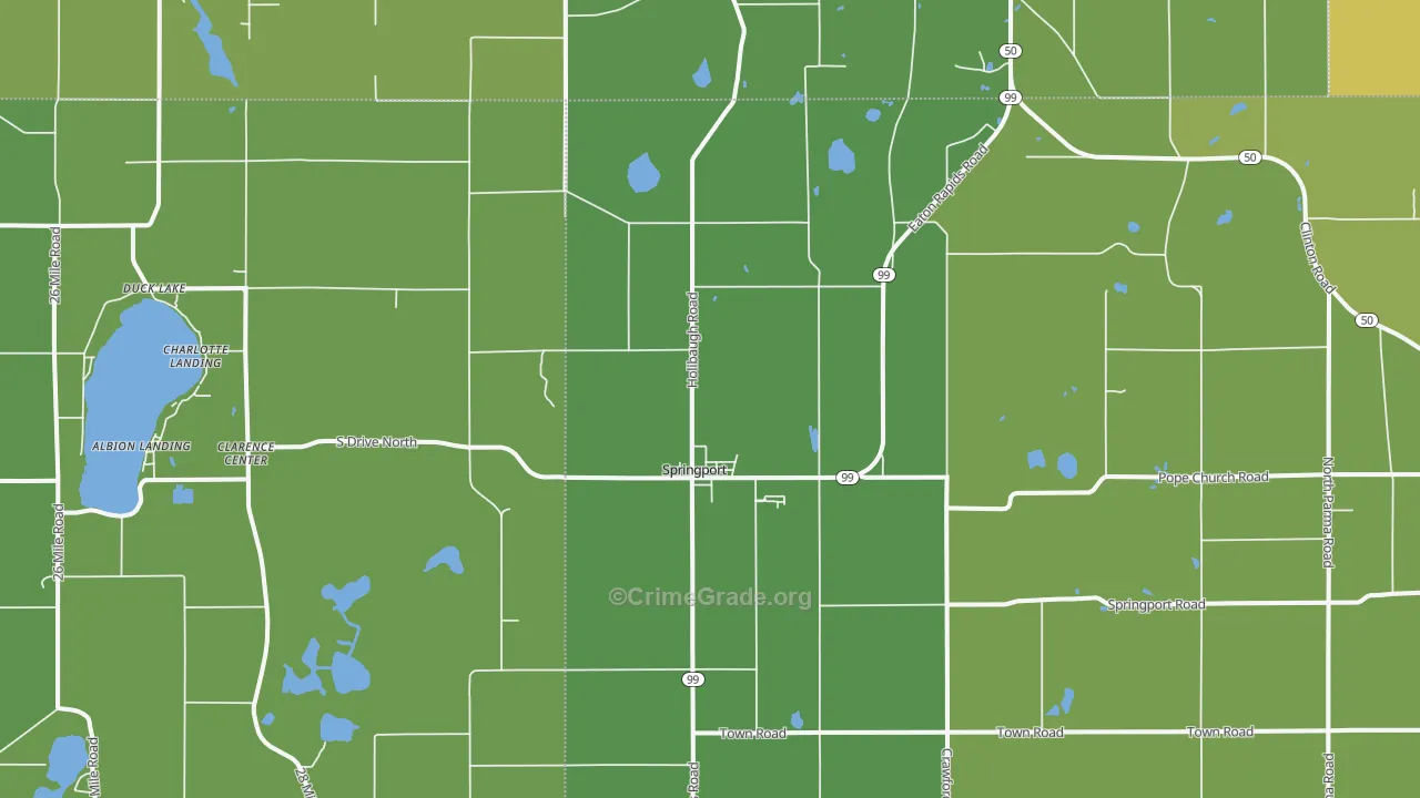 49284, MI Map of Vehicle Theft Rates