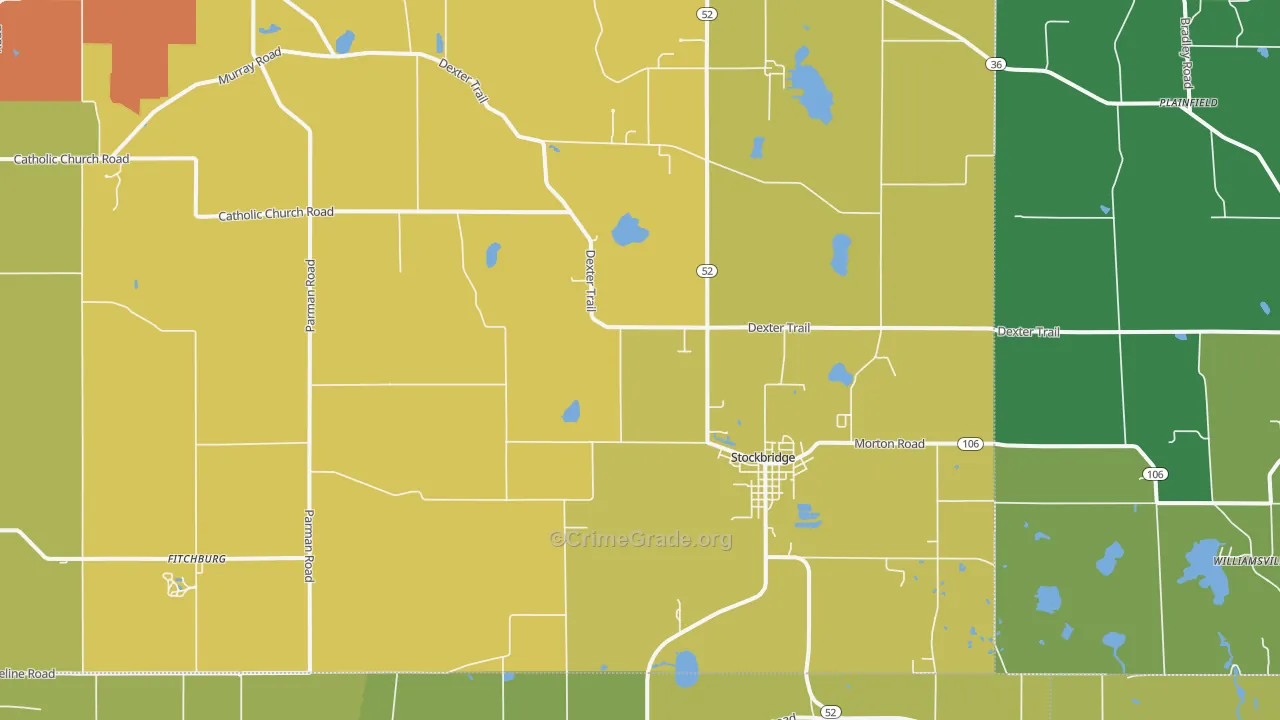 49285, MI Map of Vehicle Theft Rates
