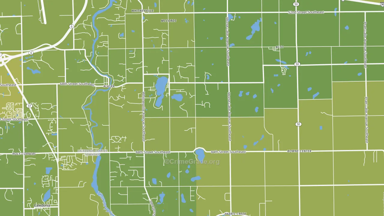 49302, MI Map of Vehicle Theft Rates