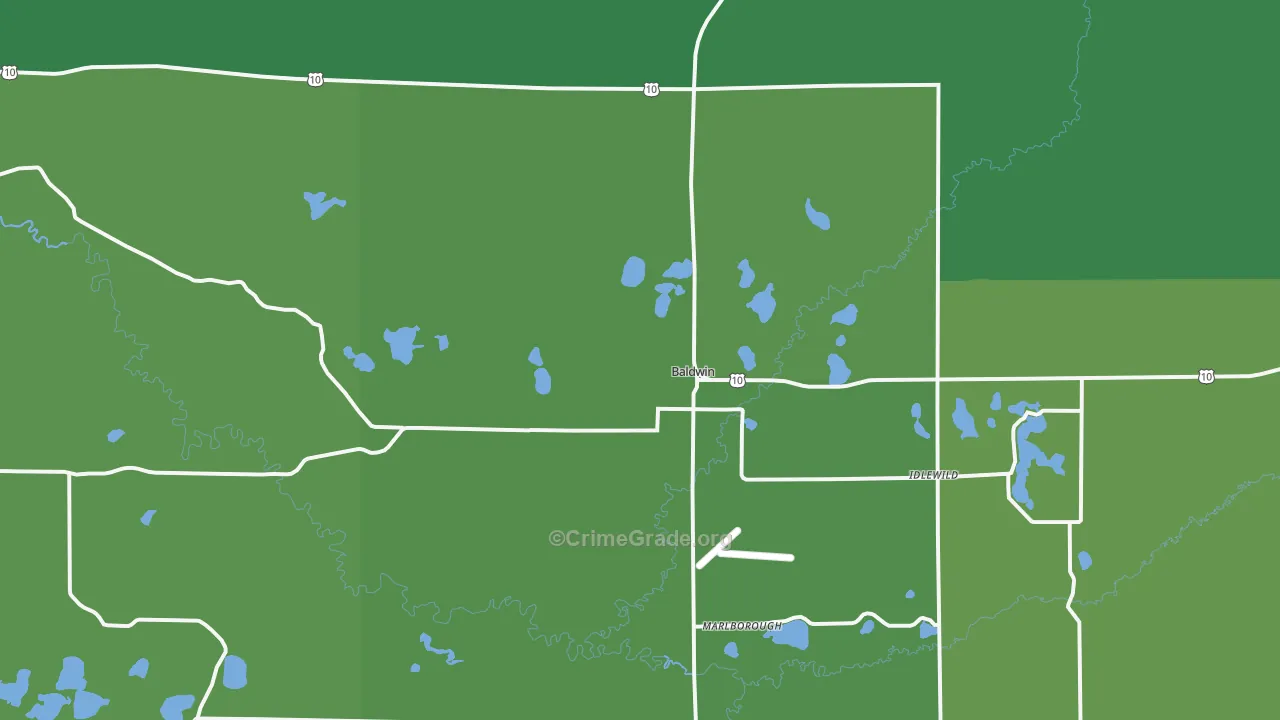 49304, MI Map of Vehicle Theft Rates