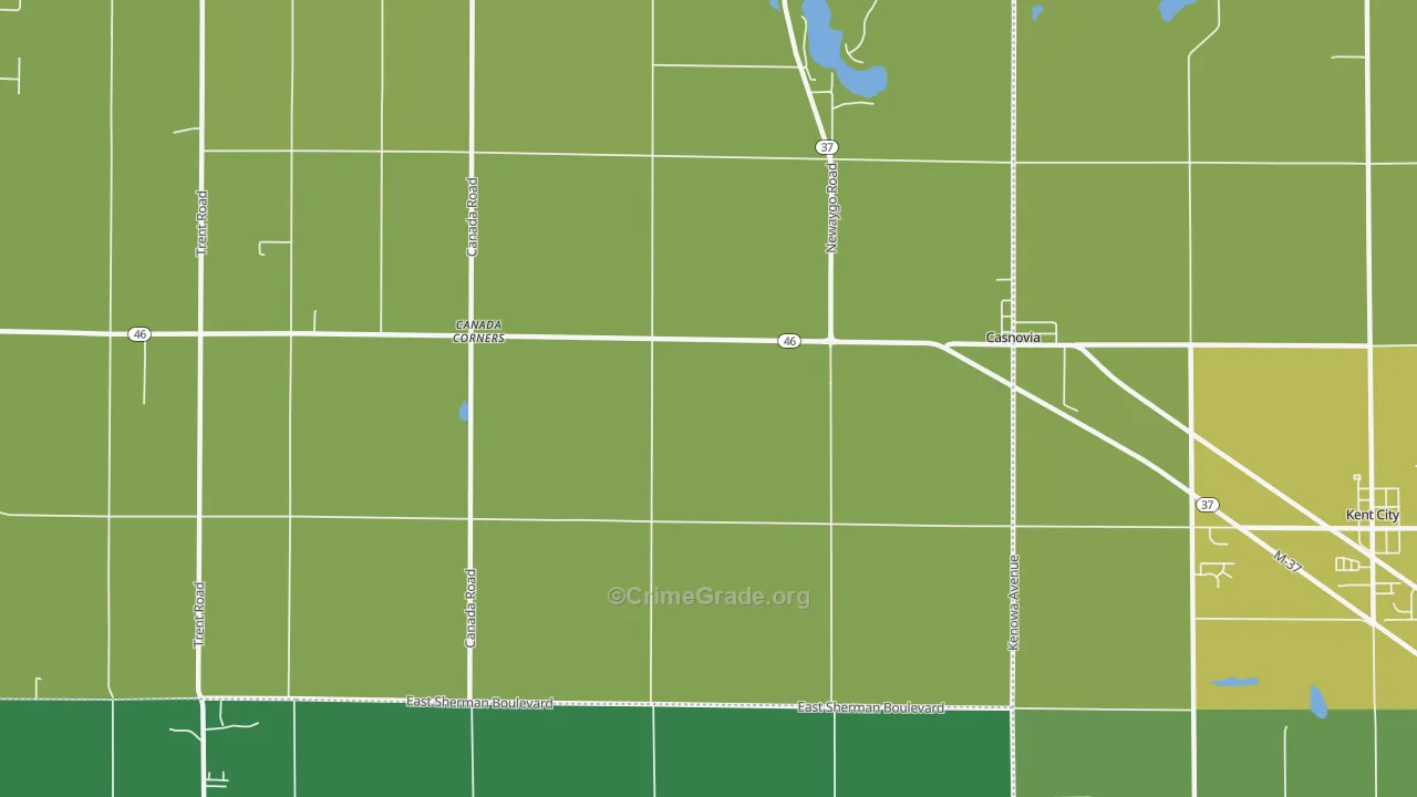 49318, MI Map of Vehicle Theft Rates