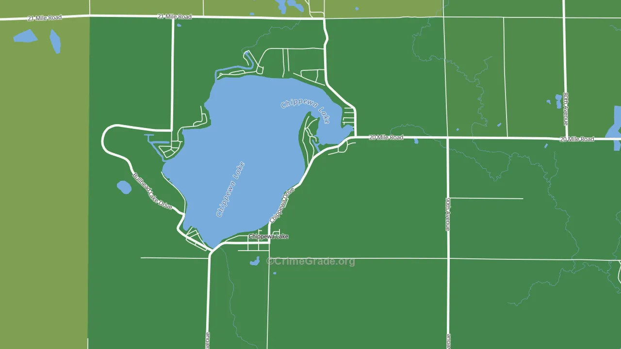 49320, MI Map of Vehicle Theft Rates