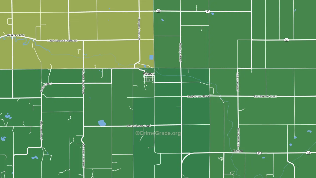 49325, MI Map of Vehicle Theft Rates