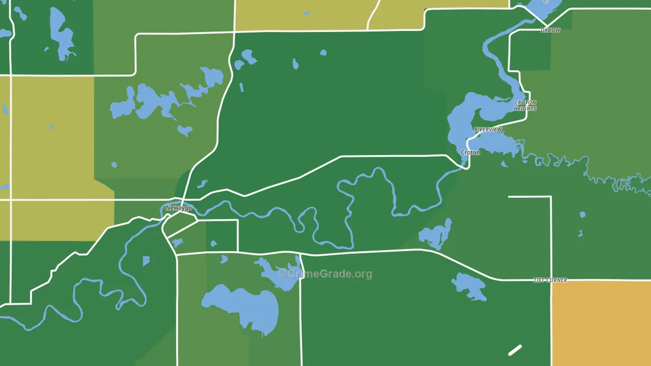 49337, MI Map of Vehicle Theft Rates
