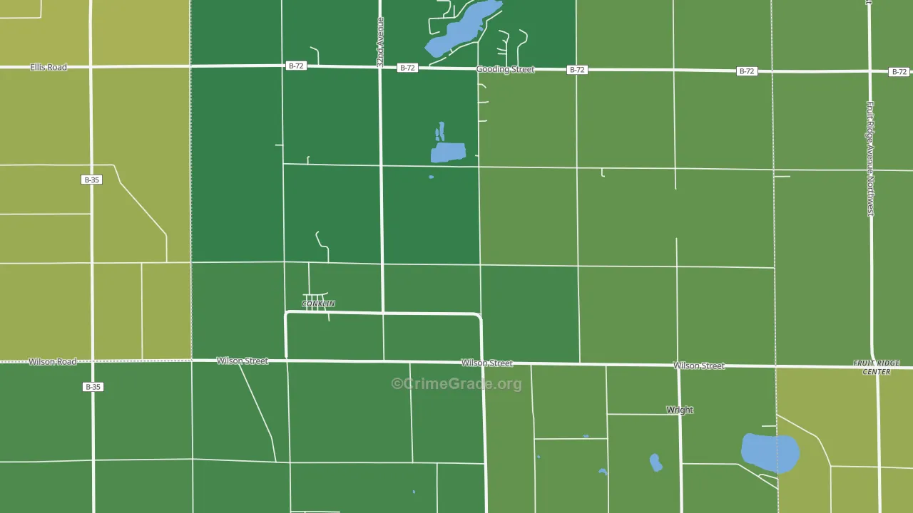49403, MI Map of Vehicle Theft Rates