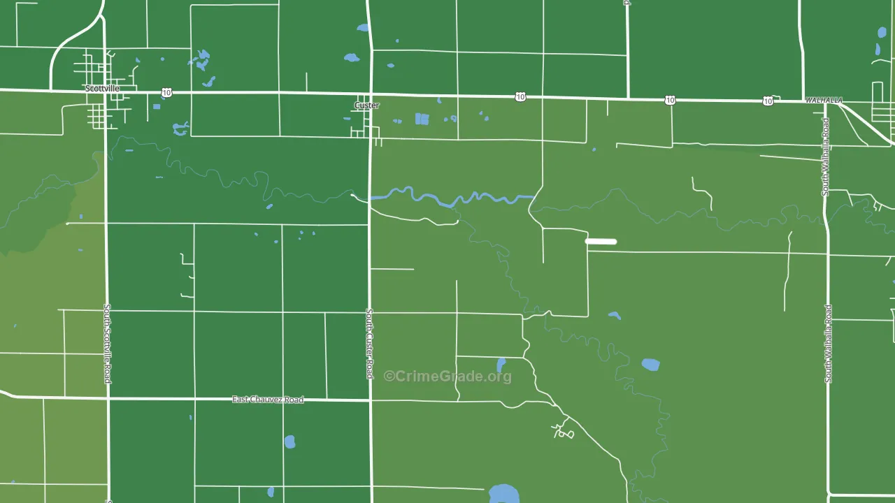 49405, MI Map of Vehicle Theft Rates