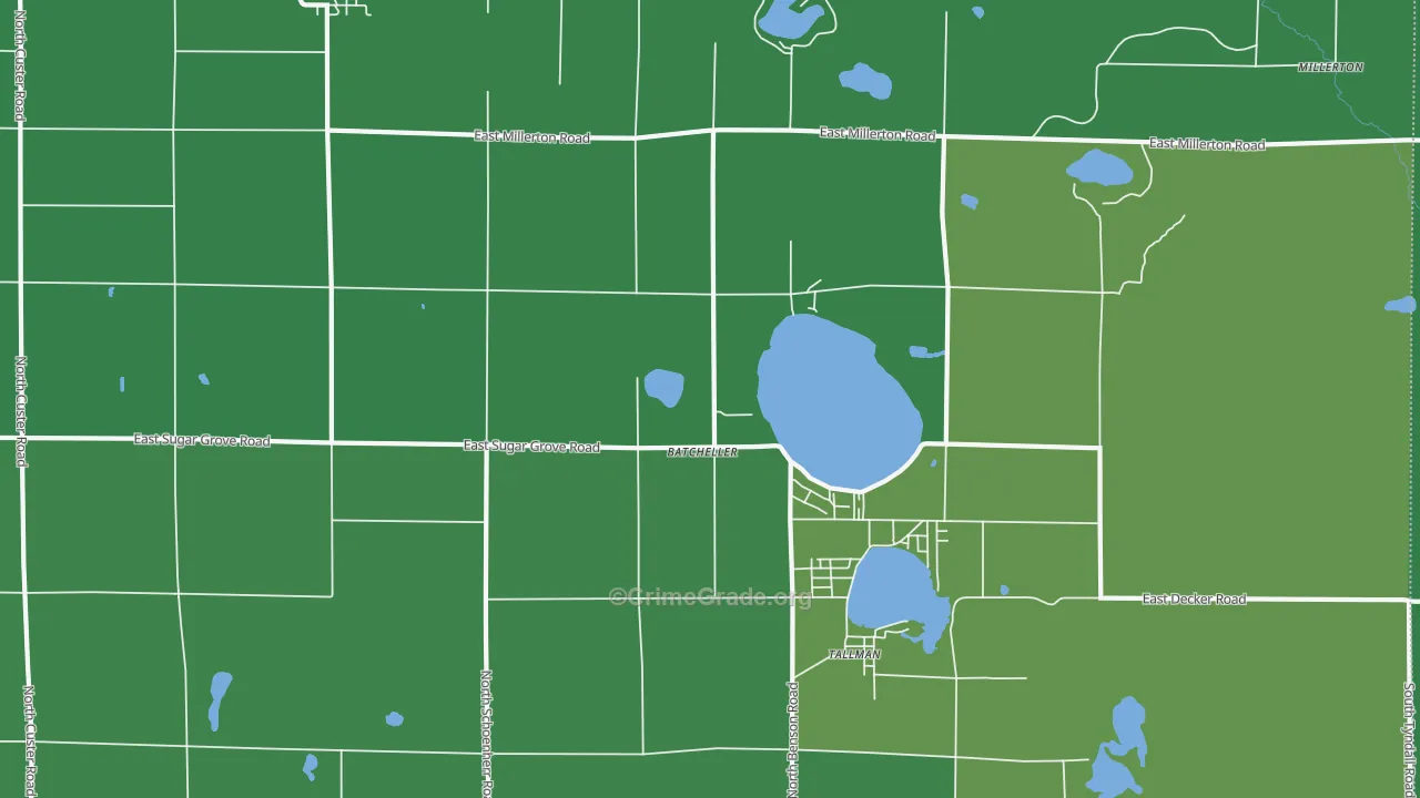 49410, MI Map of Vehicle Theft Rates