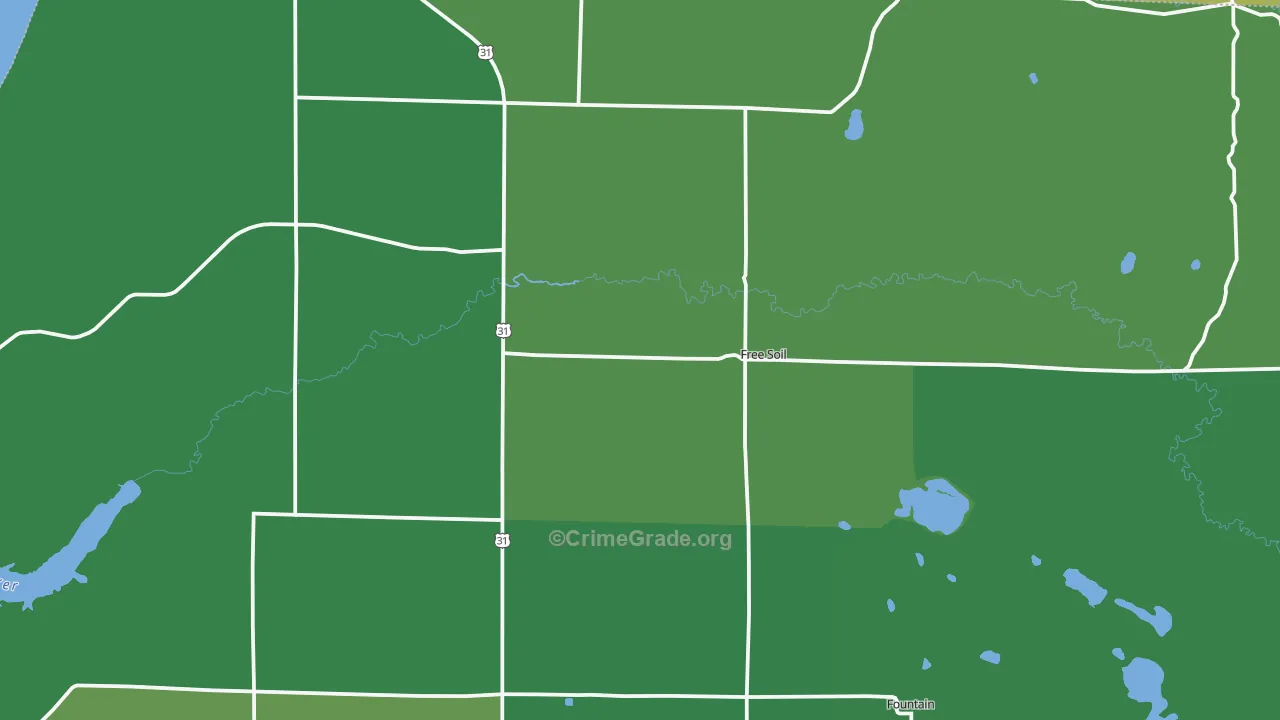 49411, MI Map of Vehicle Theft Rates