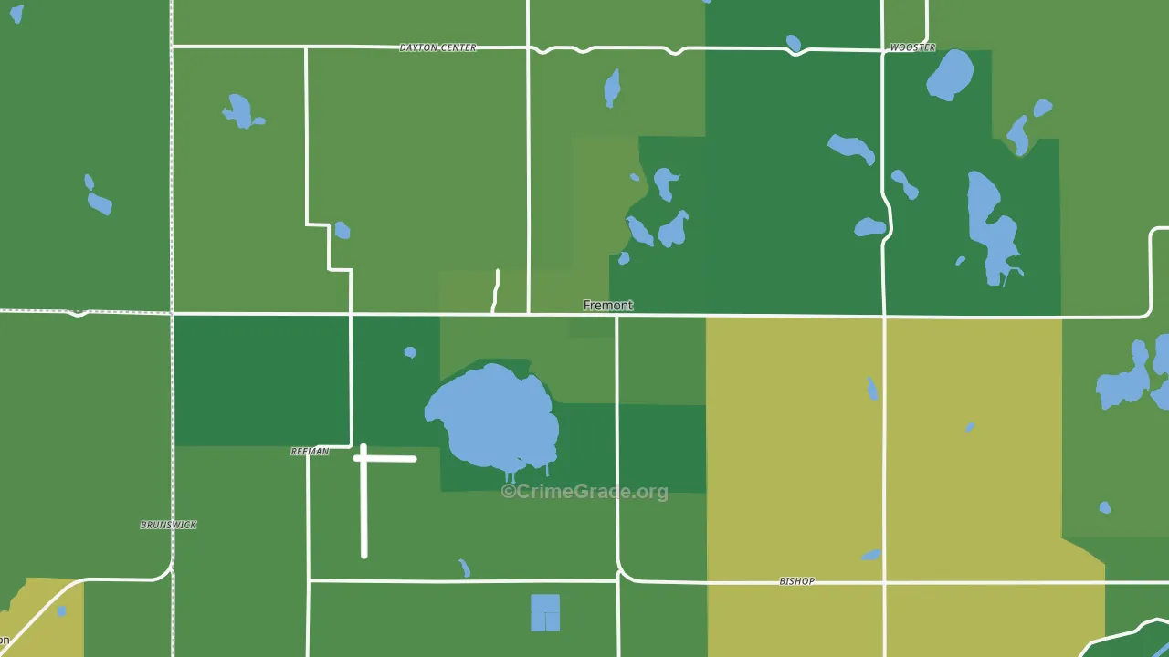 49412, MI Map of Vehicle Theft Rates