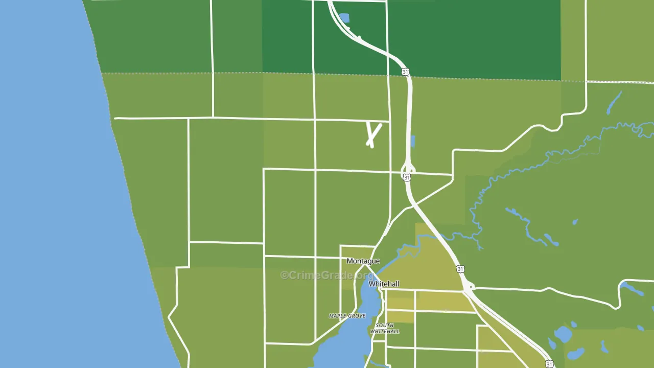 49437, MI Map of Vehicle Theft Rates