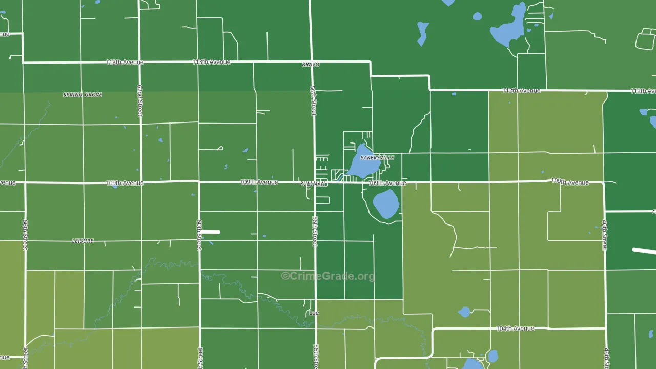 49450, MI Map of Vehicle Theft Rates