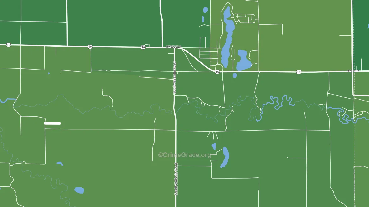 49458, MI Map of Vehicle Theft Rates