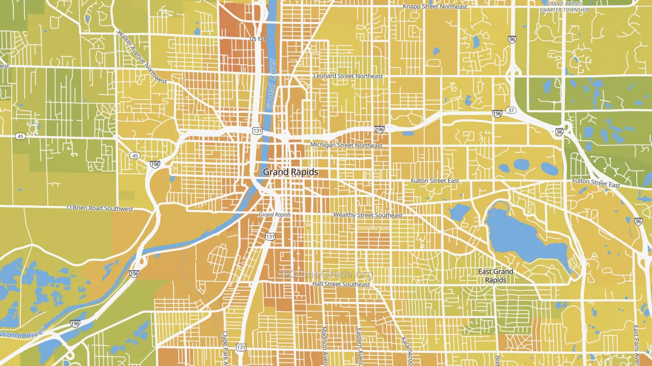 49503, MI Map of Vehicle Theft Rates