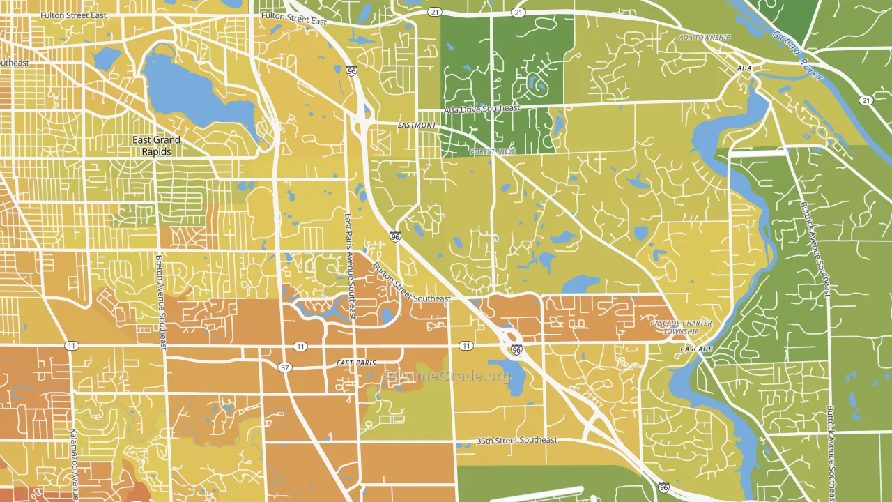 49546, MI Map of Vehicle Theft Rates