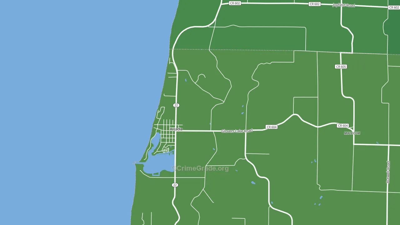 49613, MI Map of Vehicle Theft Rates