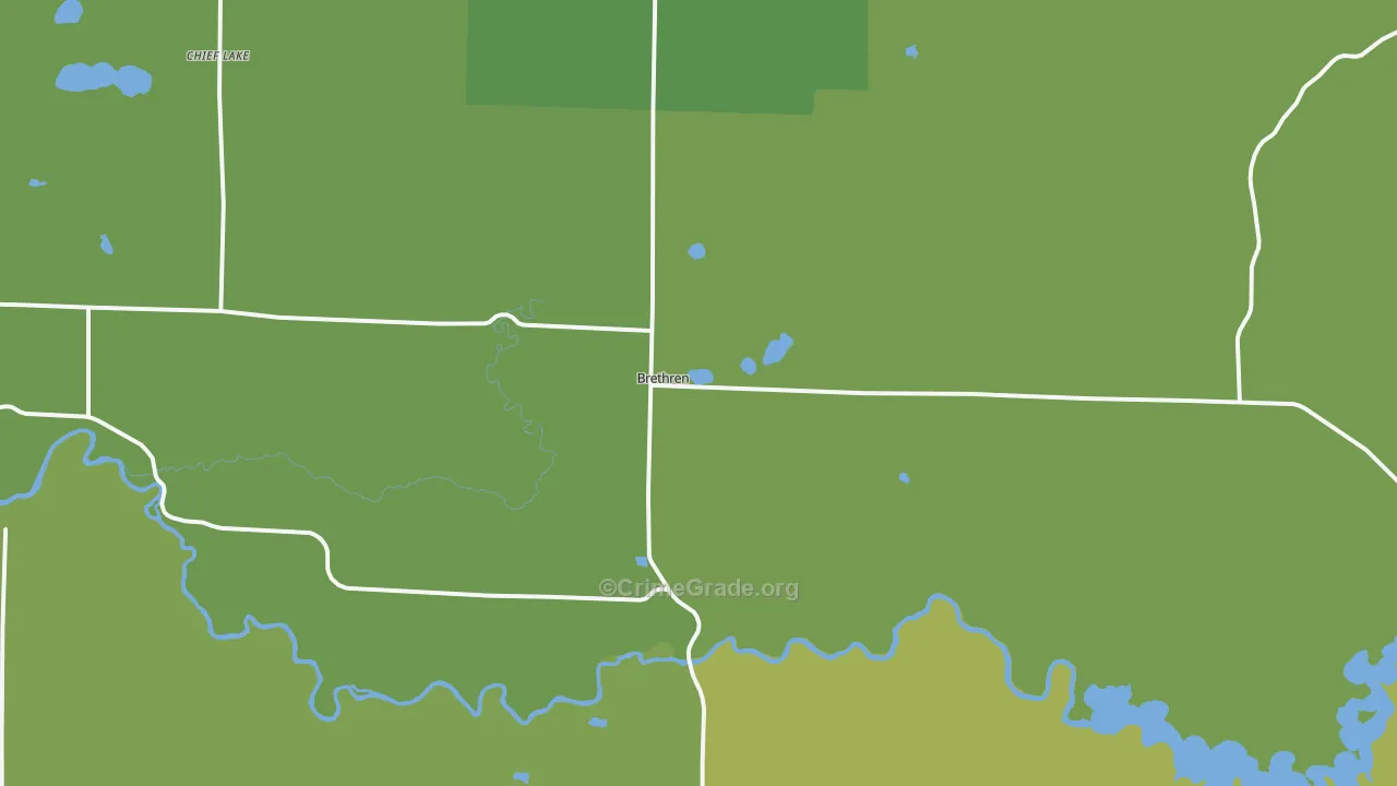49619, MI Map of Vehicle Theft Rates