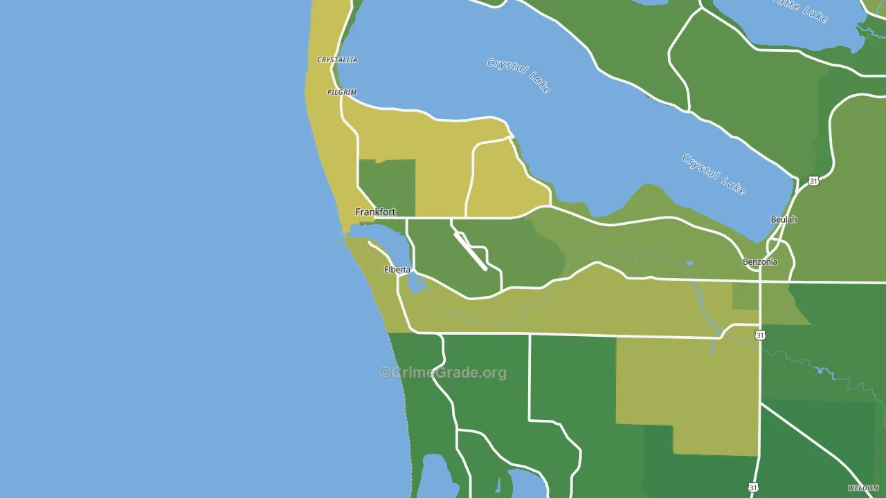 49635, MI Map of Vehicle Theft Rates