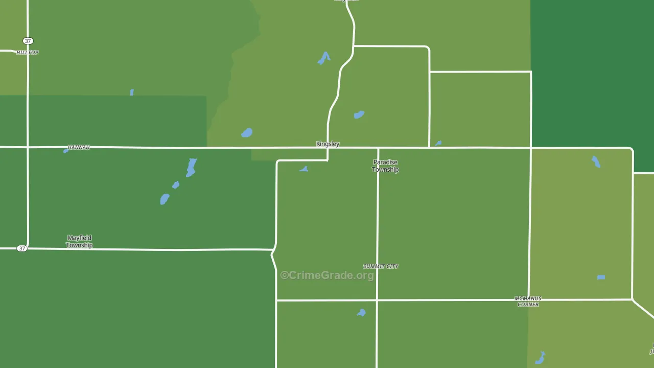 49649, MI Map of Vehicle Theft Rates