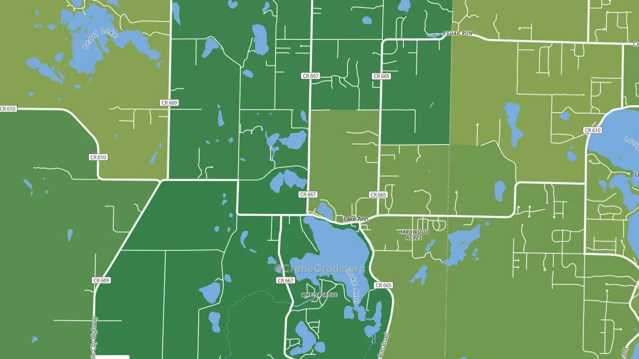 49650, MI Map of Vehicle Theft Rates