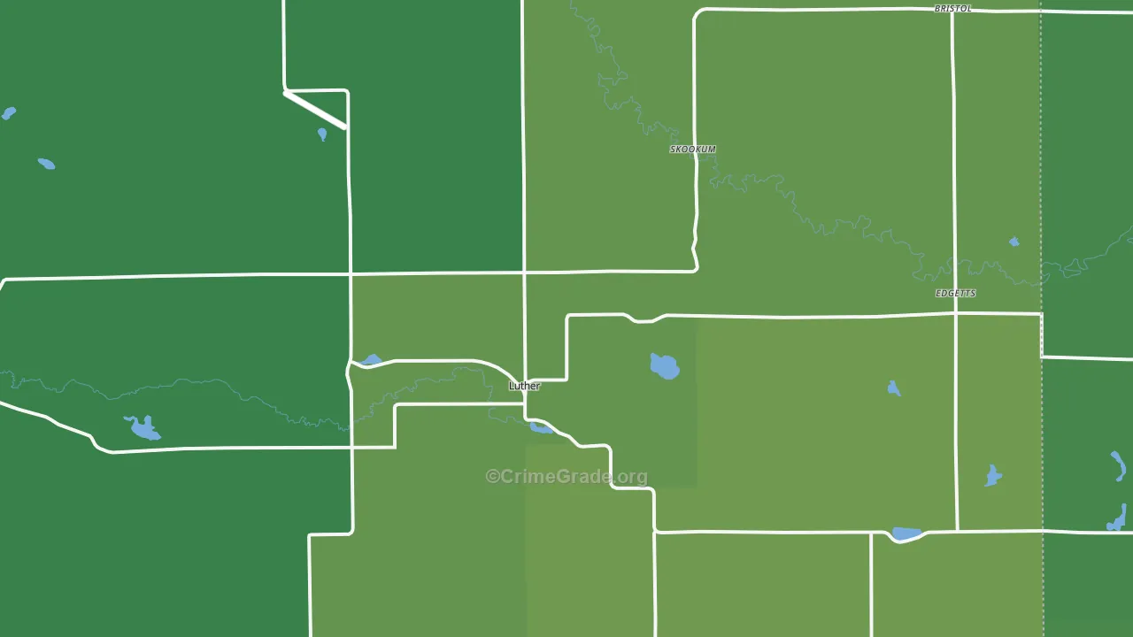 49656, MI Map of Vehicle Theft Rates