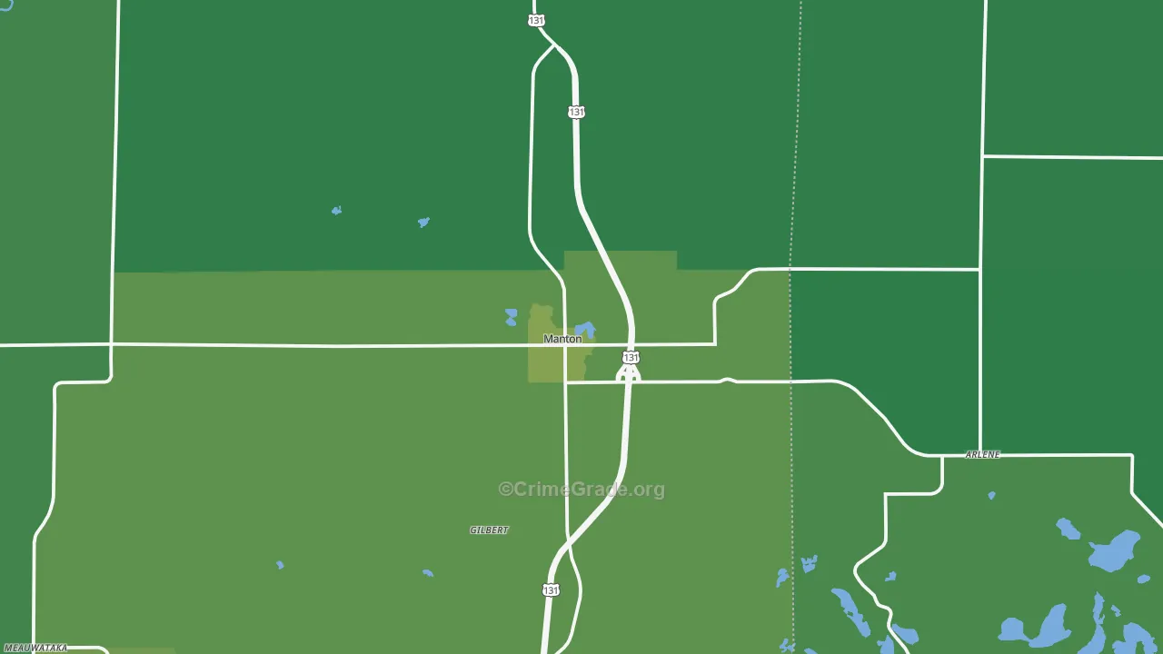49663, MI Map of Vehicle Theft Rates
