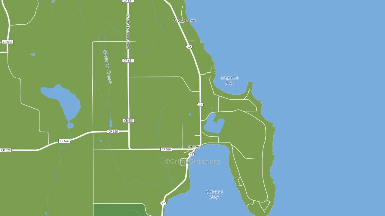 49674, MI Map of Vehicle Theft Rates