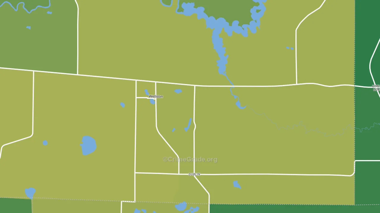 49689, MI Map of Vehicle Theft Rates