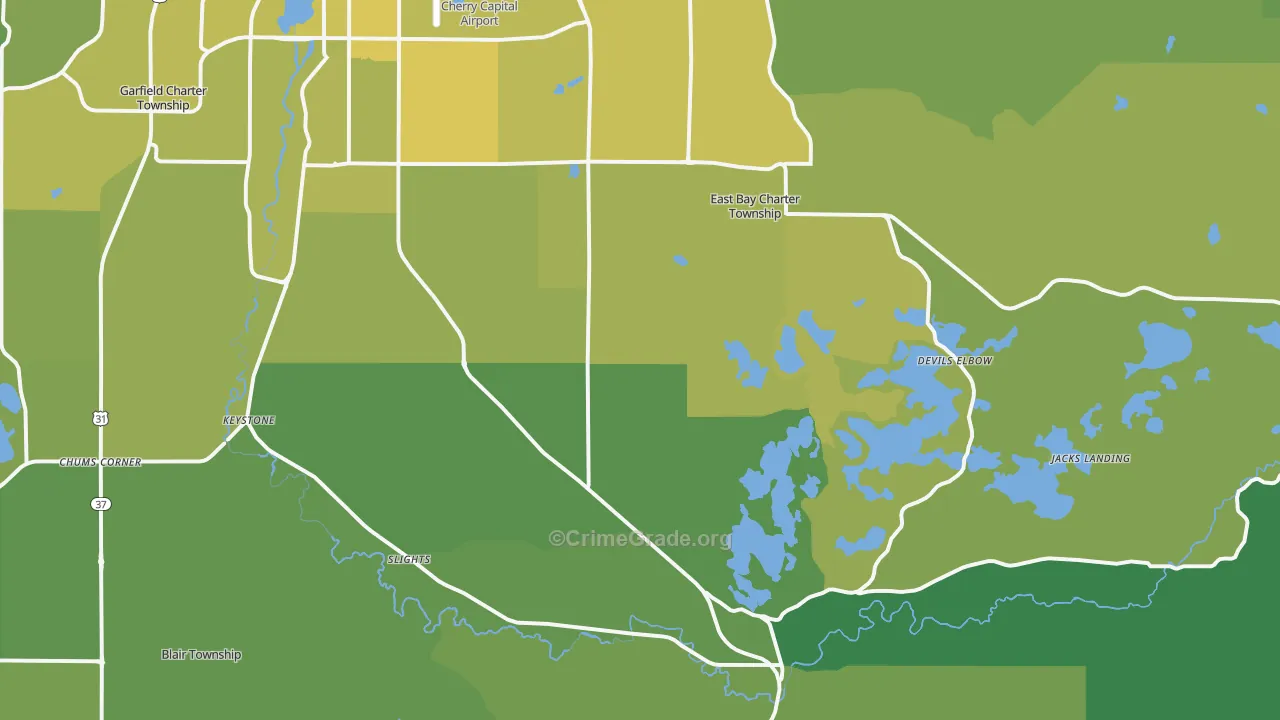 49696, MI Map of Vehicle Theft Rates