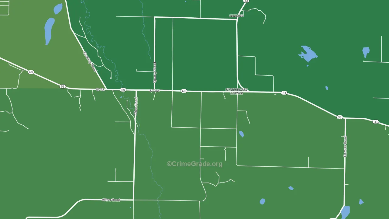 49705, MI Map of Vehicle Theft Rates