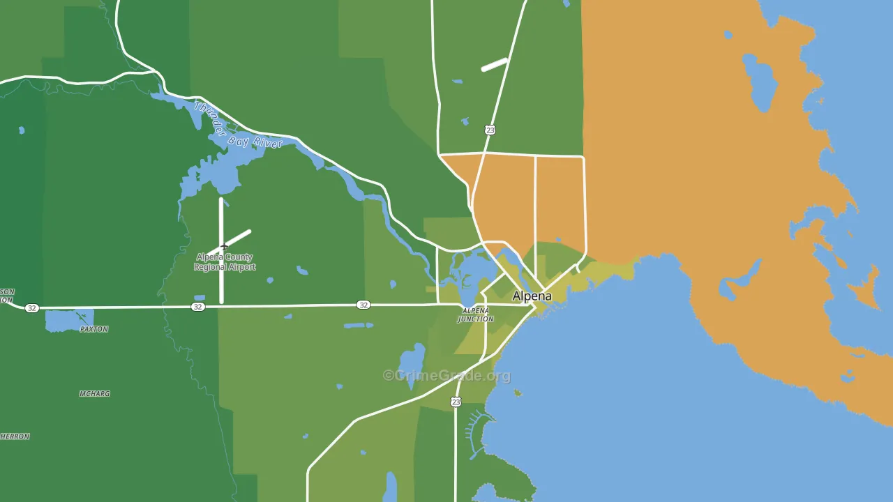 49707, MI Map of Vehicle Theft Rates