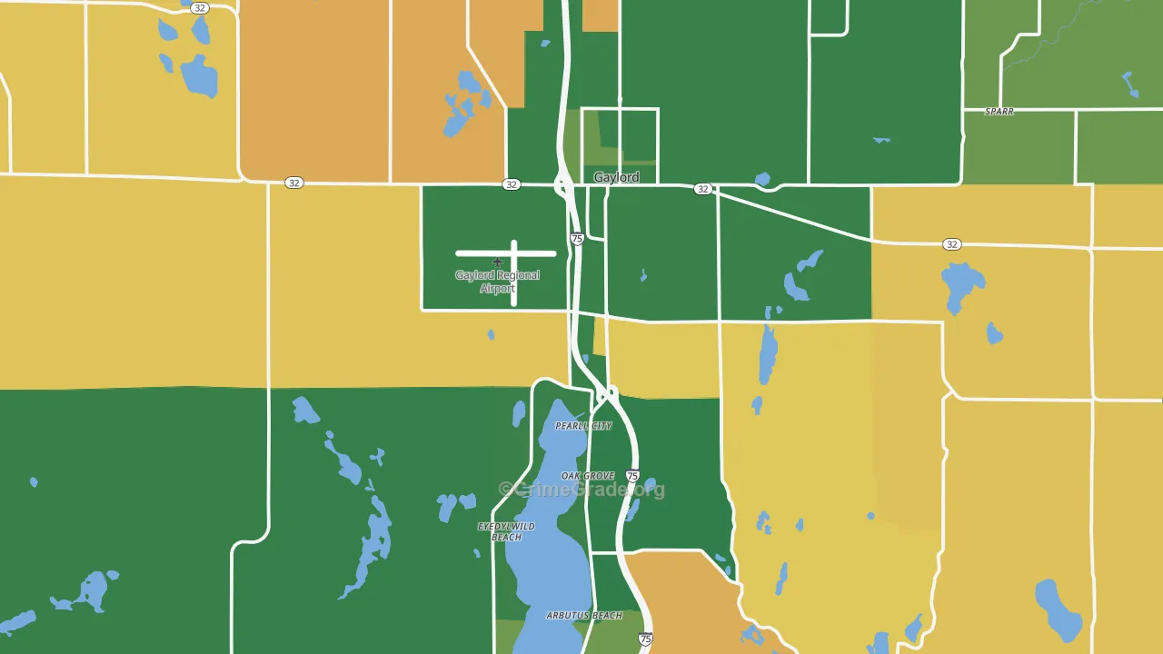 49735, MI Map of Vehicle Theft Rates
