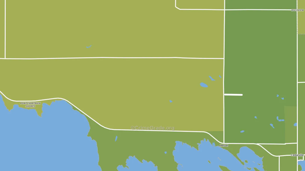 49745, MI Map of Vehicle Theft Rates