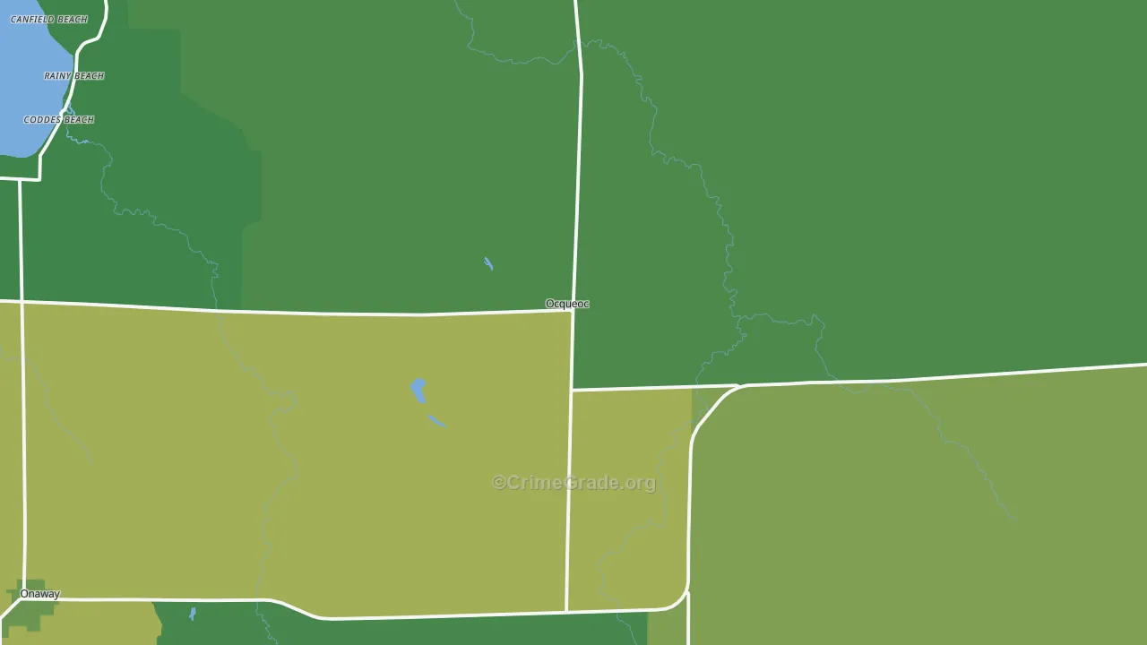 49759, MI Map of Vehicle Theft Rates