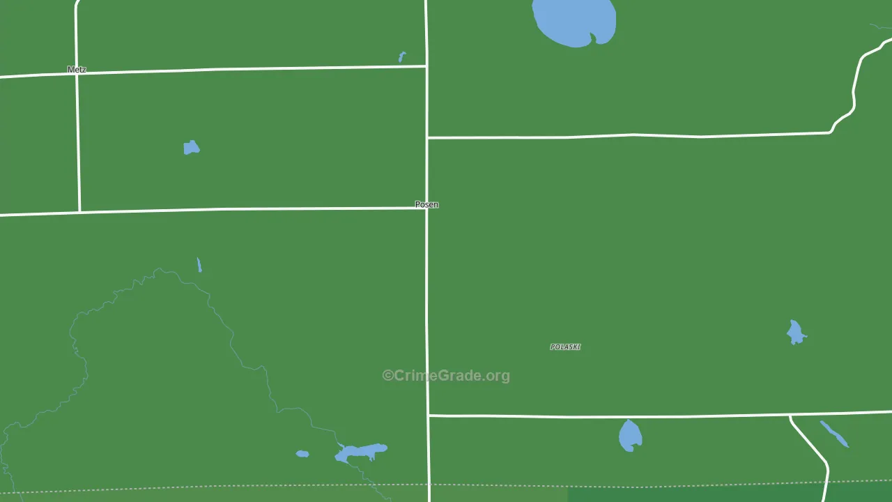 49776, MI Map of Vehicle Theft Rates