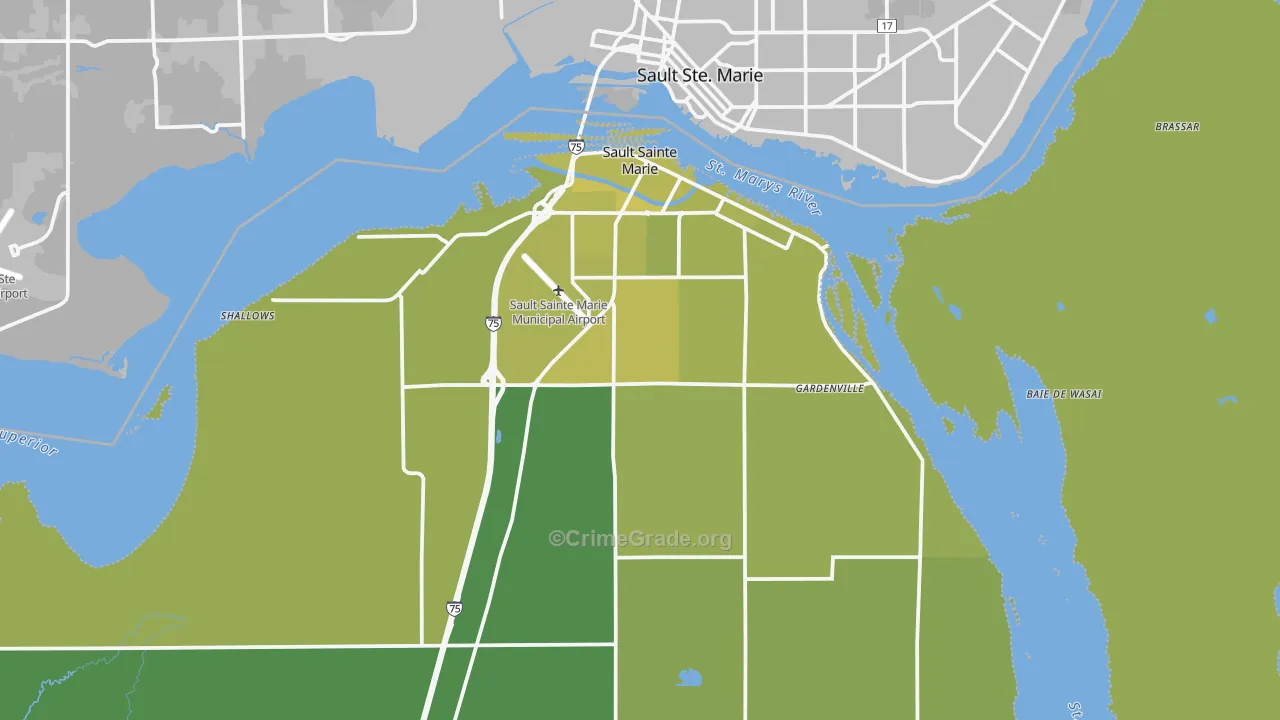 49783, MI Map of Vehicle Theft Rates