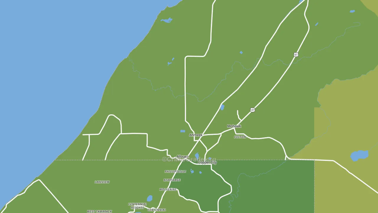 49805, MI Map of Vehicle Theft Rates