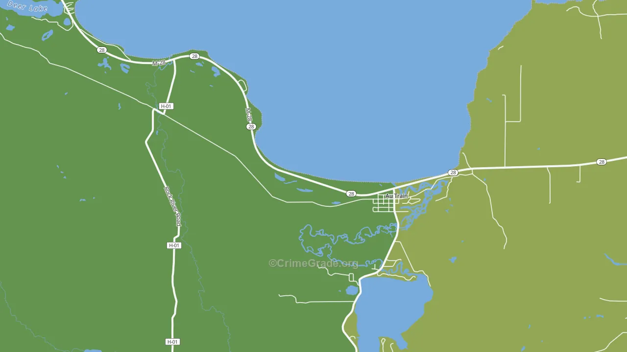 49806, MI Map of Vehicle Theft Rates