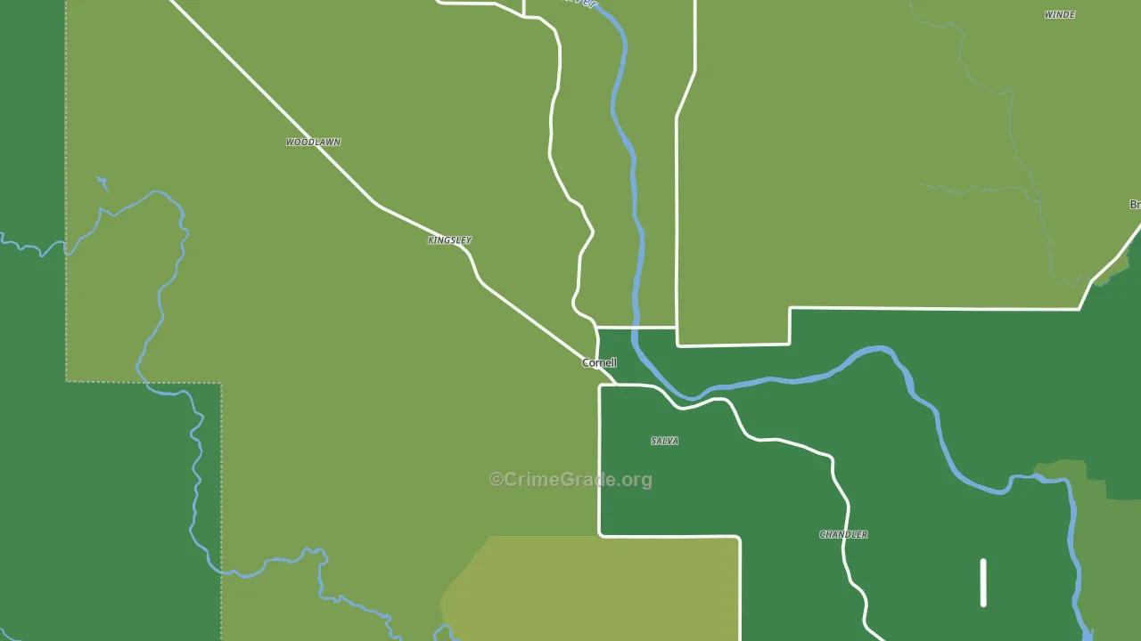 49818, MI Map of Vehicle Theft Rates