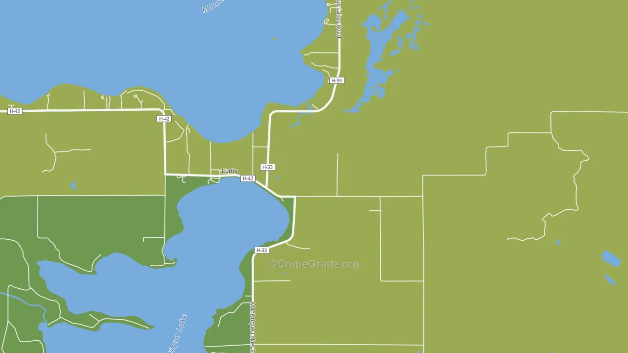 49820, MI Map of Vehicle Theft Rates