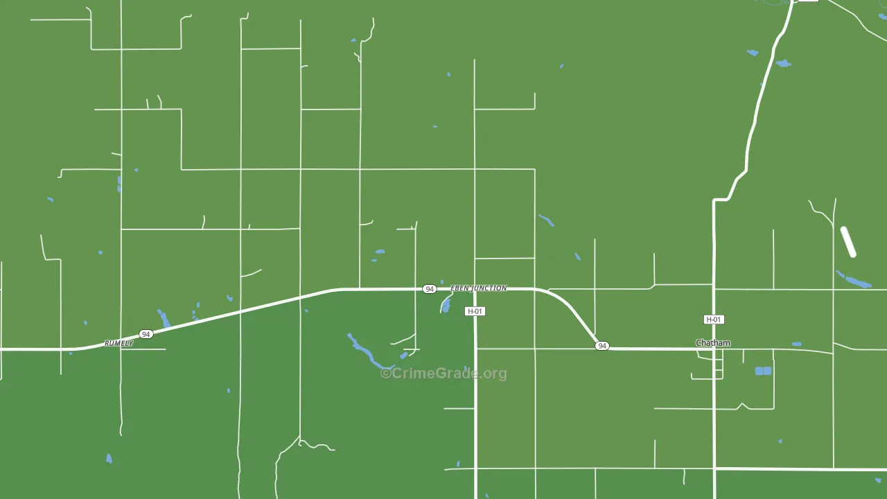 49825, MI Map of Vehicle Theft Rates