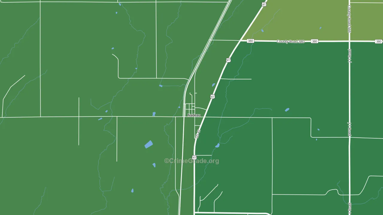 49863, MI Map of Vehicle Theft Rates