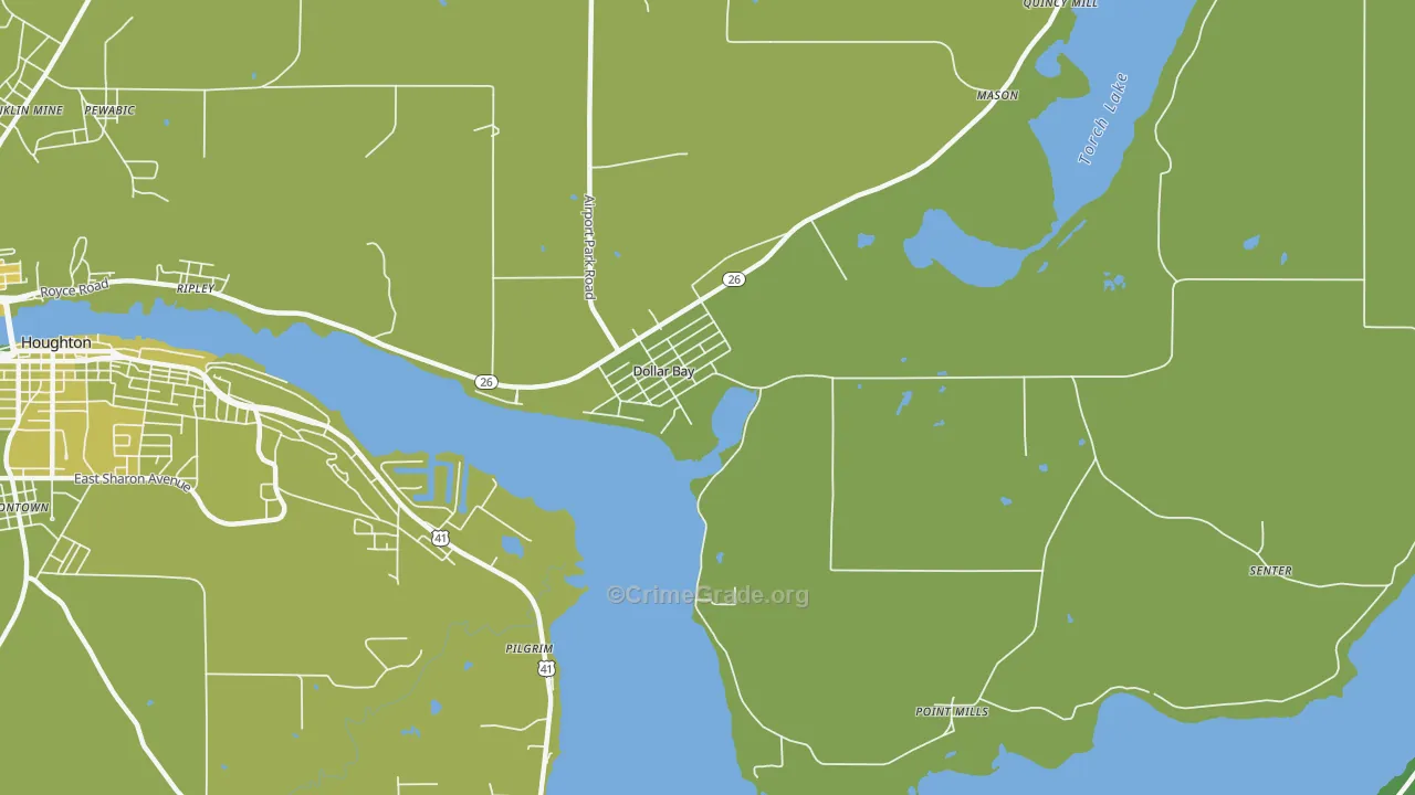 49922, MI Map of Vehicle Theft Rates