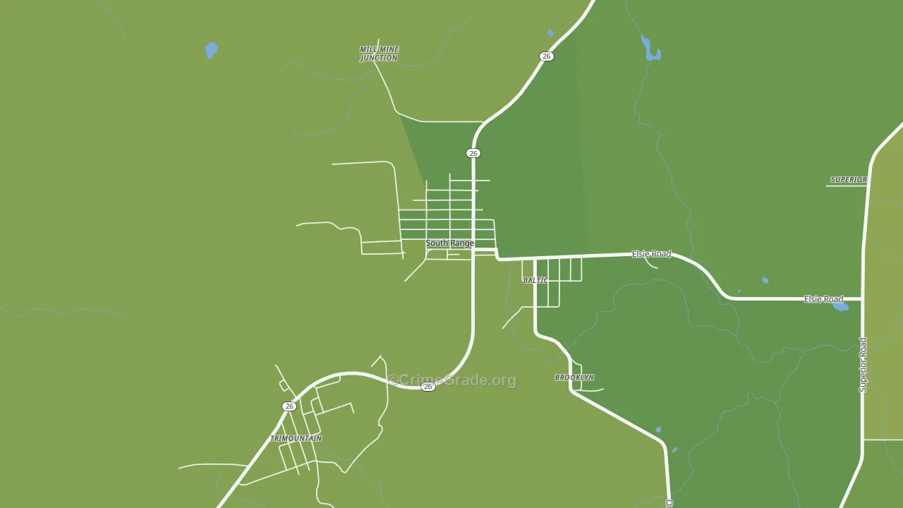 49963, MI Map of Vehicle Theft Rates