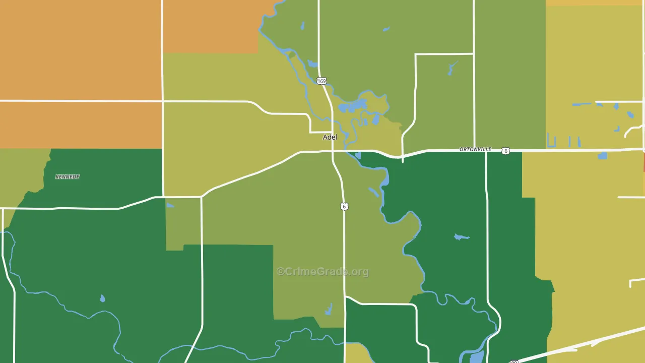 50003, IA Map of Vehicle Theft Rates