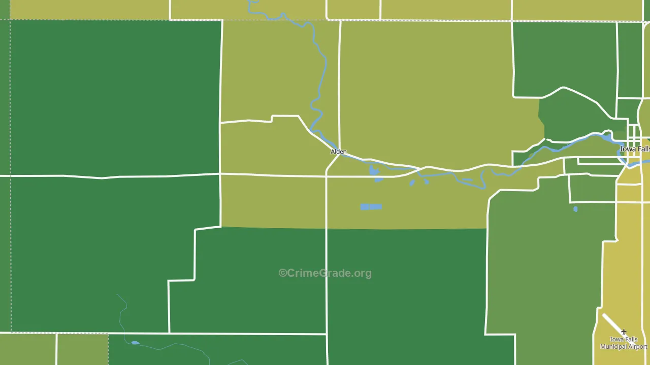 50006, IA Map of Vehicle Theft Rates