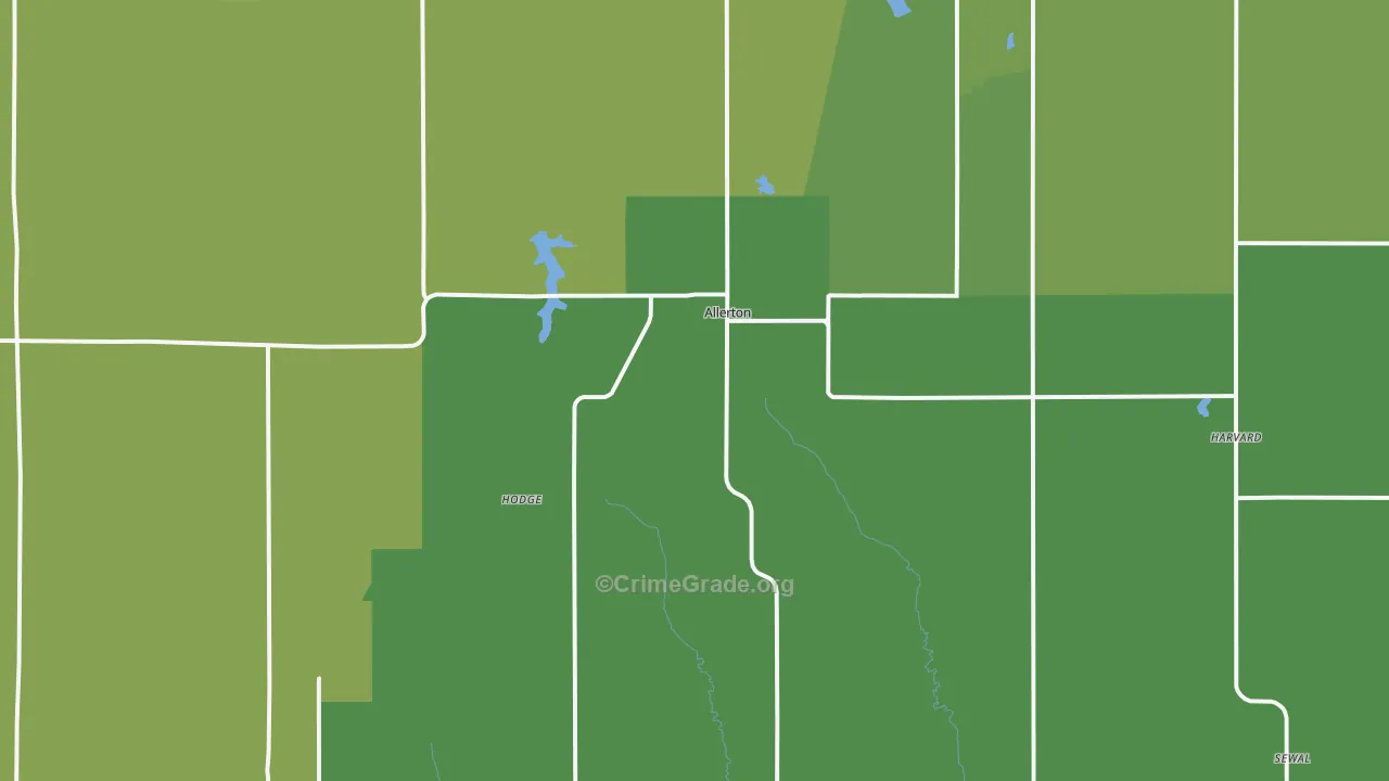 50008, IA Map of Vehicle Theft Rates