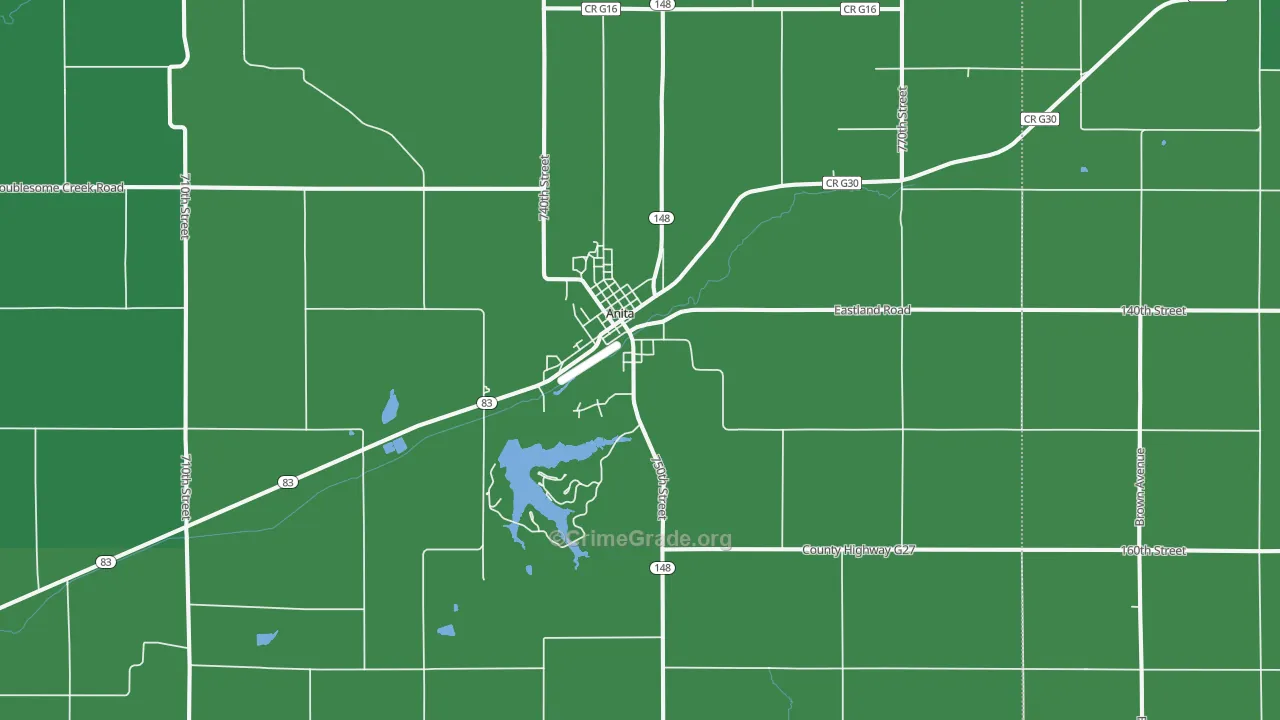 50020, IA Map of Vehicle Theft Rates