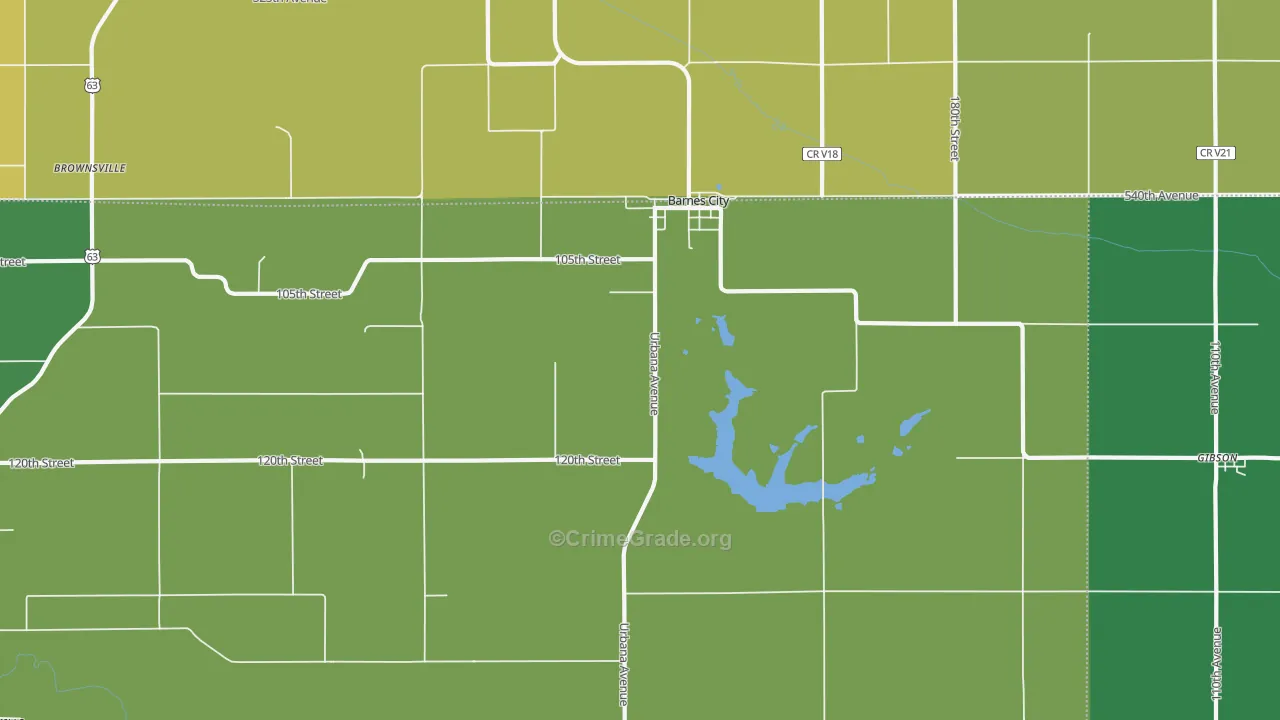 50027, IA Map of Vehicle Theft Rates